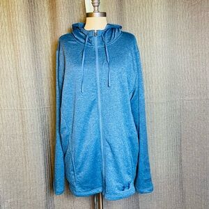 Under Armour loose logo light weight cold gear full zip terry hoodie jacket